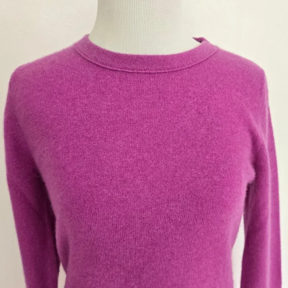 J Crew Womens Divina Cashmere Sweater Quiet Luxury Classic Staple Capsule Small